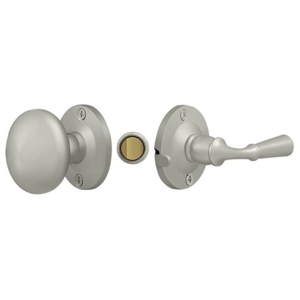 Deltana Storm Door Latch, Round, Tubular Lock Satin Nickel - SDL980U15