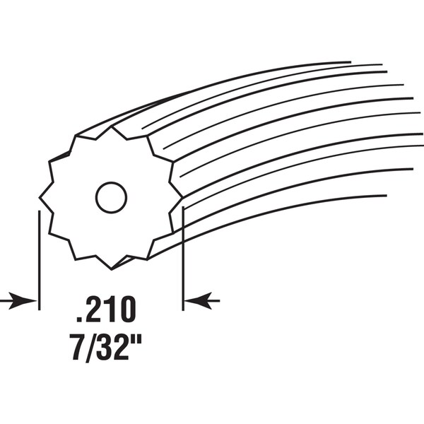 Prime-Line Prime-Line 0.21 in. D X 250 ft. L Screen Spline - P7595
