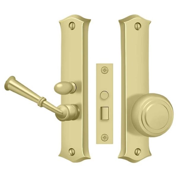 Deltana Storm Door Latch, Classic, Mortise Lock Bright Brass - SDL688U3