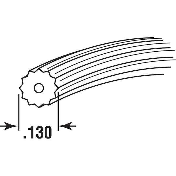 Prime-Line Screen Retainer Spline, 0.130 in., 250 foot, Black 1 Roll - P 7555