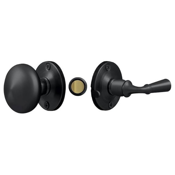 Deltana Storm Door Latch, Round, Tubular Lock Black - SDL980U19