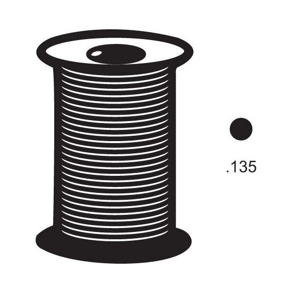 Strybuc 135 Solid Spline Foam Black, 3000ft Roll - 66-54