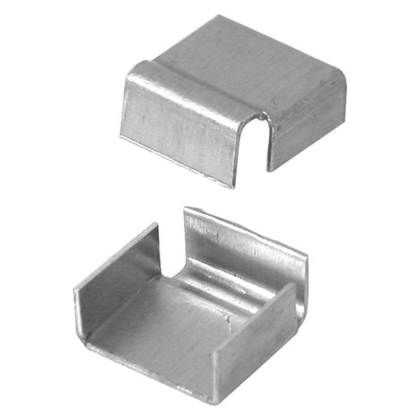 Primeline Tools Spreader Bar Clips, Fits 5/8 in. Bars, Stamped Aluminum, Mill Finish (50 Pack) - MP7794-50
