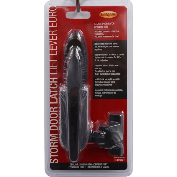 Larson Larson Euro Zinc-Plated Black Zinc Lift Lever Latch 1 pk - CH4010501