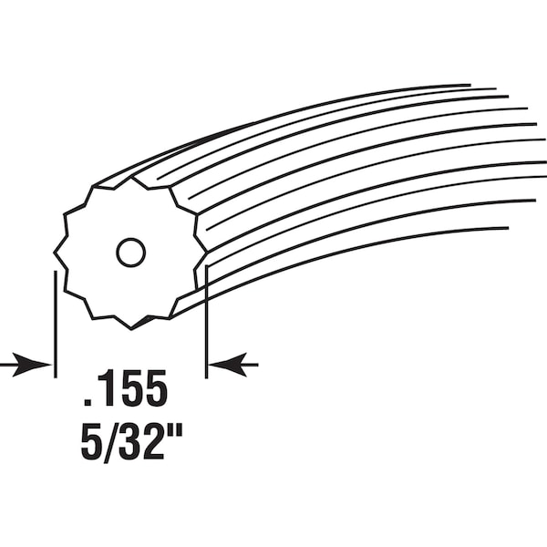 Prime-Line Prime-Line 0.16 in. D X 500 ft. L Screen Spline - P7670