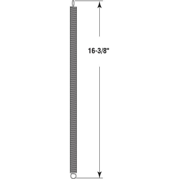 Prime-Line 23/64 in. Zinc Wood Screen Door Spring - SP 9641