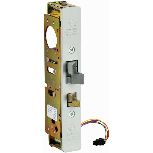 Adams Rite Elec Deadlatch, 1-1/8" BS, Radius Mortise Mount Stk, US28 - 4300-30-202-628