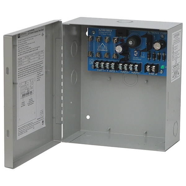 Altronix Power Supply 4 Fuse 6-15VDC at 2A - ALTV615DC4UL