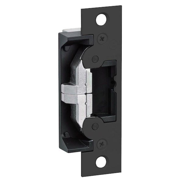 Adams Rite Elec Stk, 12/24 VDC, 6-7/8" Radiused Leaf FP, Powder Coated US19 - 7431-119