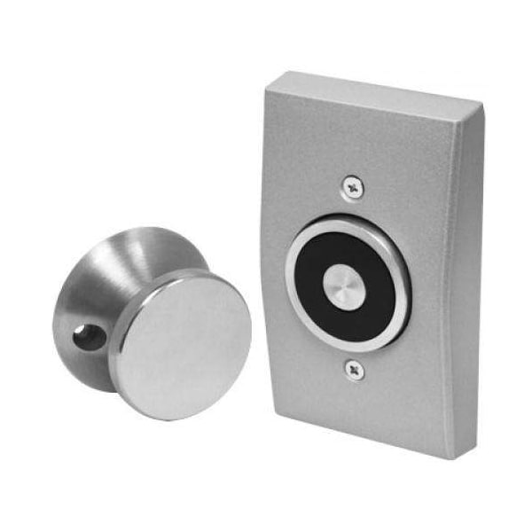 Seco-Larm Magnetic Door Holder, FluSLM-SH-mount, UL listed, adjustable armature plate, fail-safe op - SLM-DH-171SQ