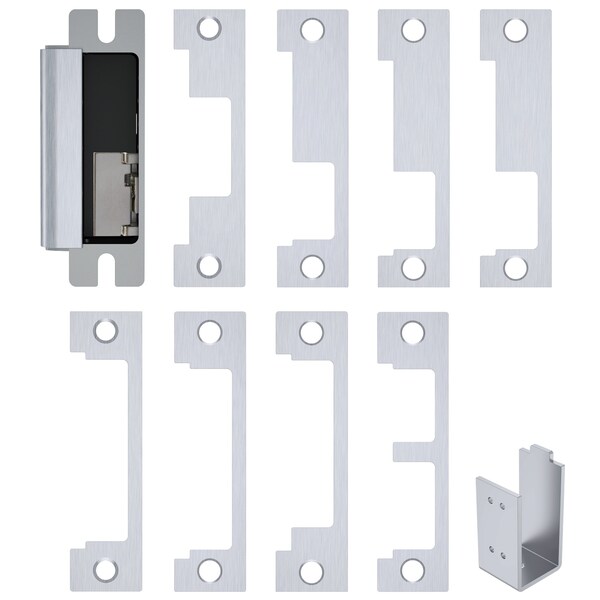 Hes HES 1600 Series Electric Strikes, 12/24 VDC Voltage, Stainless Steel - 1600-CS-LMS 630