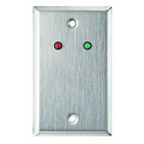 Alarm Controls Wall Plate, Single Gang, Stainless Steel - RP-09