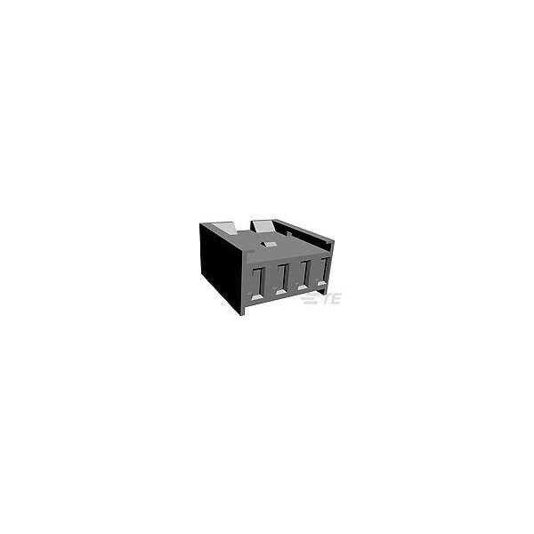 Te Connectivity Board Connector, 4 Contact(S), 1 Row(S), Female, 0.156 Inch Pitch, Crimp Terminal, Locking, Green - 280591