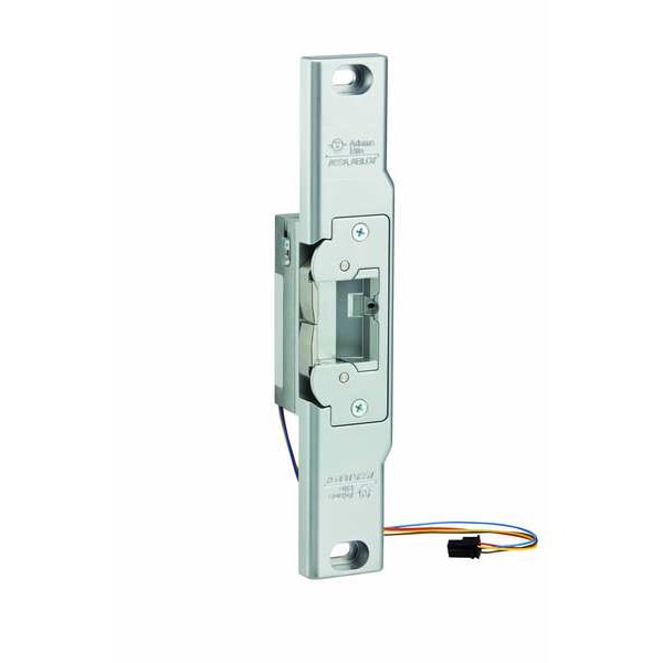 Adams Rite Electric Door Strike, Stainless Steel, Clear Anodized, For Use With: Rim Exit Device - 74R2-130