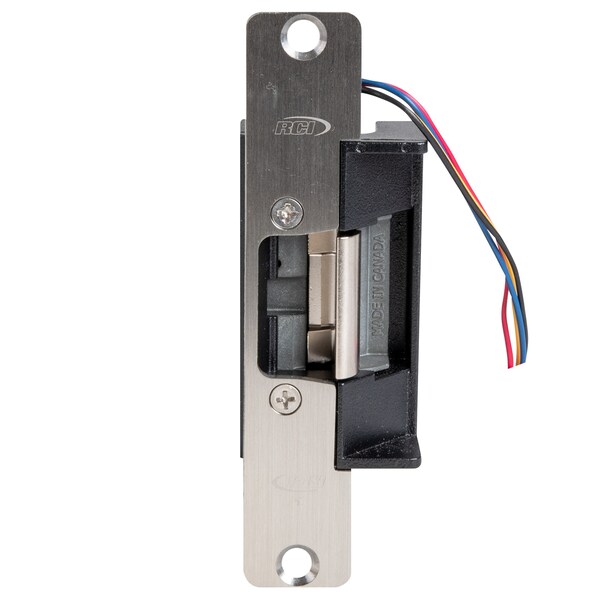 Rci RCI 6 Series Electric Strikes, 12/24 VAC/VDC Voltage, Stainless Steel - S6505 32D