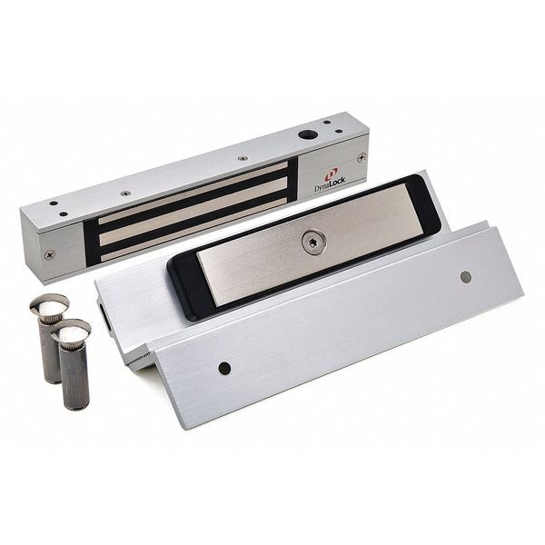 Dynalock Electromagnetic Lock, 10-1/2in.L, Aluminum - 2511TJ DSM