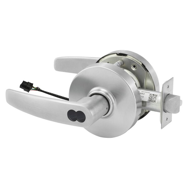 Sargent Electrified Cylindrical Lock, Fail Safe, 24V, LB Design, SFIC Prep, Less Core, RX Switch, Satin Chrm - RX2870-10G70-24V LB 26D