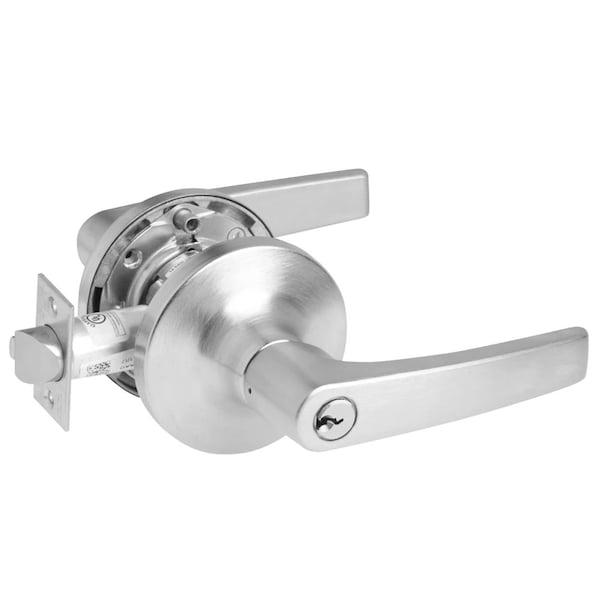 Yale Fail Safe, 24V, Electrified Cylindrical Lock, MO Lever Design, Satin Chrome - MO5490LN 626 24V