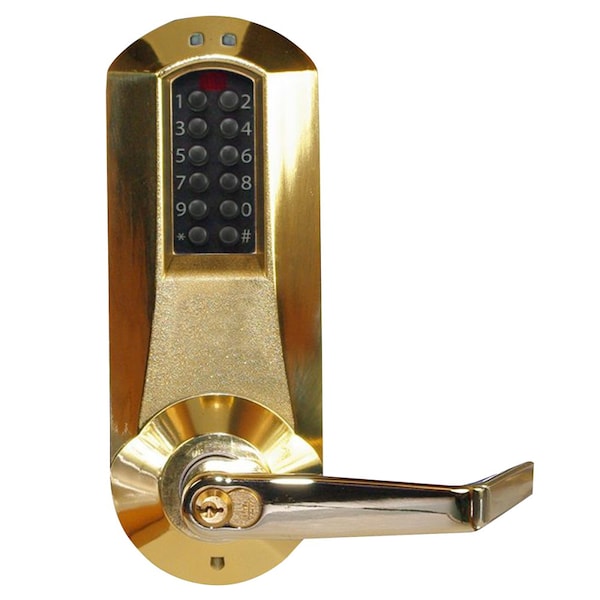 Dormakaba E-Plex 5000 Cylindrical Lock, Winston Lever, 100 Access Codes, 3,000 Audit Events, KIL, Schlage C Ke - E5031XSWL-605-41