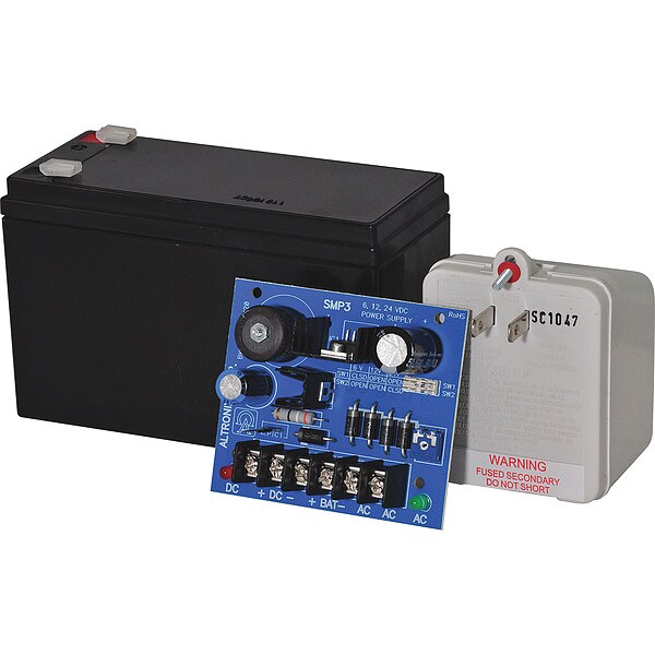 Altronix Power Supply, W/Battery & Transformer - SMP312CX