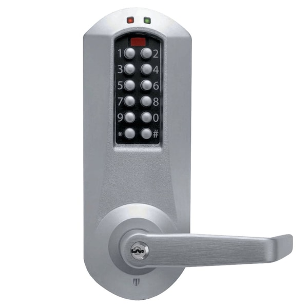 Dormakaba E-Plex 5000 Mortise Lock, Winston Lever, 100 Access Codes, 3,000 Audit Events, KIL, Kaba 90 Keyway,  - E5066XKWL-626-41