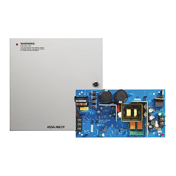 Securitron Power Supply, Steel, 14" L, 14" W, 4.75" H - AQD6-16F2