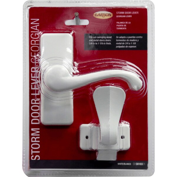Larson Larson Georgian Zinc-Plated White Zinc Lever Latches 1 pk - CH3010301