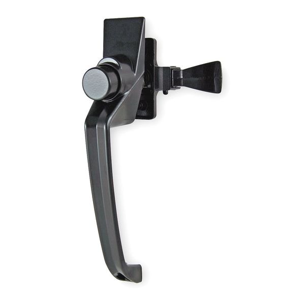 Zoro Select Latch, 7-1/4 In L, 1-1/2 In W, Black - 1XMK9