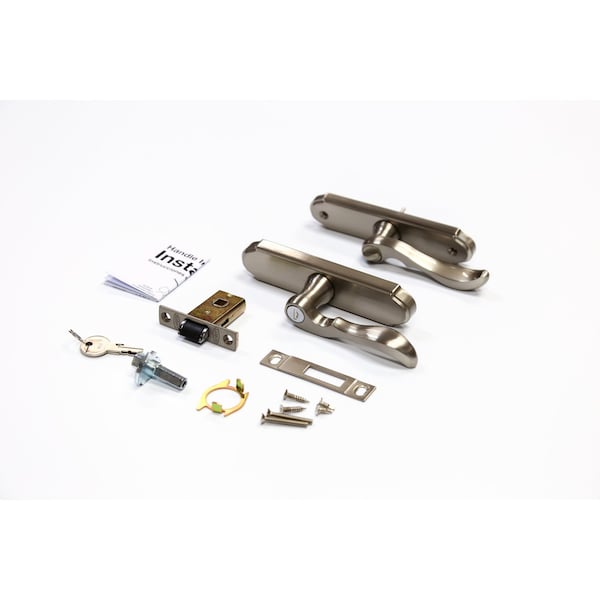 Larson Larson M2 Brush Nickel Silver Zinc Mortise Latch 1 pk - CH3021701