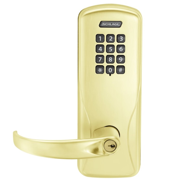 Schlage Electronics CO100CY50 KP SPA 605 PD Electric Cylindrical Lock - CO100CY50KPSPA605PR