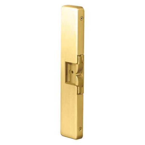 Hes Electric Door Strike, Stainless Steel, Brass, For Use With: Rim Exit Device Includes: Spacer Plate - 9400 605