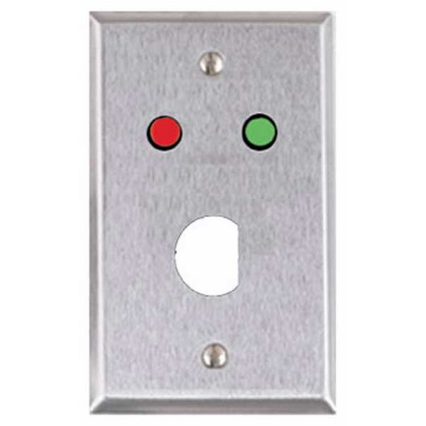 Alarm Controls Wall Plate, Single Gang, Stainless Steel - RP-04