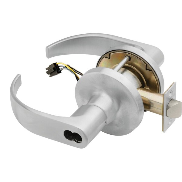 Falcon Grade 1 Storeroom Electric Cylindrical Lock, Fail Safe, SFIC Prep Less Core, 6 to 7 Pins, Quantum Le - T851BD Q 626 24V