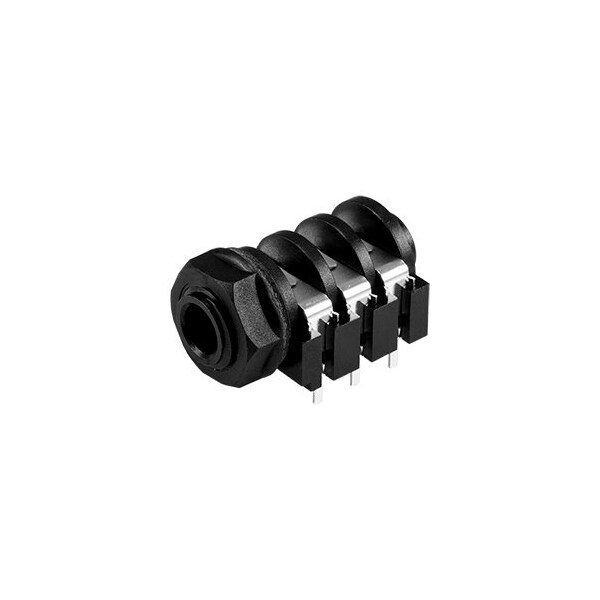 Cui Devices Phone Connectors 6.35 Mm, Mono And Stereo, Right Angle, Through Hole, 2 3 Conductors, 2 3 Internal - SJ-63073E