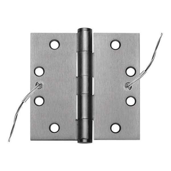 Best 1-25/32" W x 4-1/2" H Satin Chrome Electrified Hinge - 60352