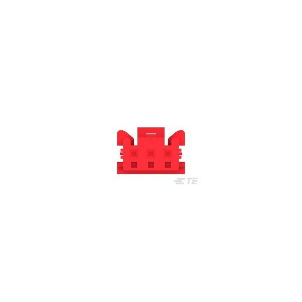 Te Connectivity Board Connector, 3 Contact(S), 1 Row(S), Male, Solder Terminal, Red Insulator, Plug - 1-1376477-3