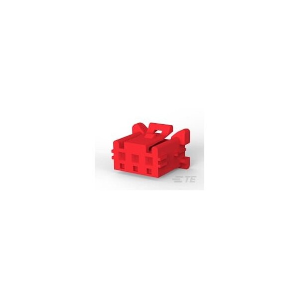 Te Connectivity Board Connector, 3 Contact(S), 1 Row(S), Male, Solder Terminal, Red Insulator, Plug - 1-1376477-3