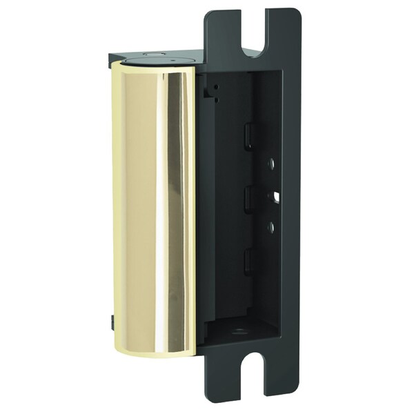 Hes Fail Safe, Universal 12/24VDC Electric Strike, Body Only, Bright Brass - 1006-F-605