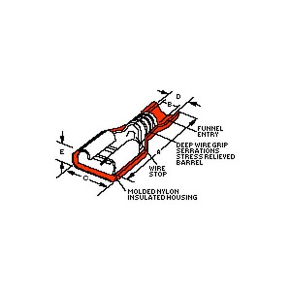 Molex .187 X .020 Female Fiqd Expand (Aa-2202X - 190030014