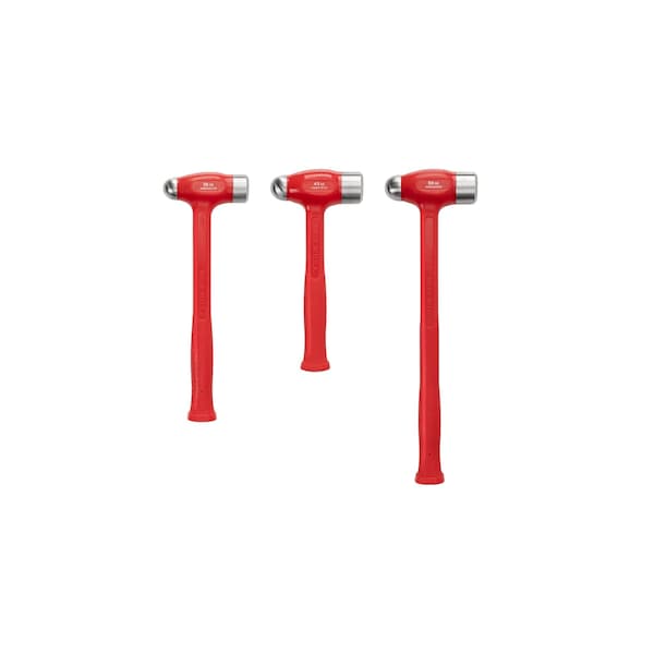 Tekton Ball Peen Dead Blow Hammer Set, 3-Piece (36, 43, 50 oz.) - HDB95002