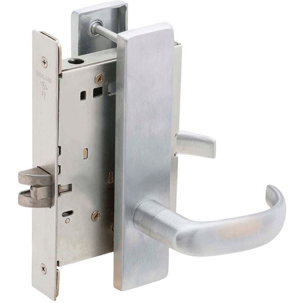 Schlage Grade 1 Fail Secure Electric Mortise Lock, Less Cylinder, 17 Lever, L Escutcheon, Request to Exit, S - L9092EUL 17L 626 RX