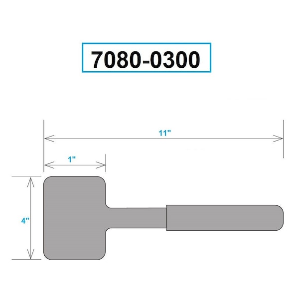 H & H Industrial Products 1" Nylon Face Dead Blow Hammer - 7080-0300