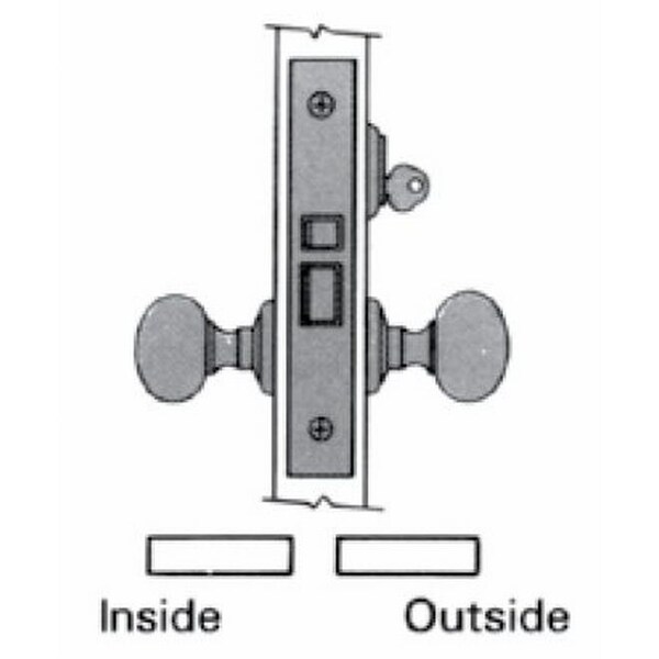 Baldwin Fail Secure Handlesets Venetian Bronze - 6053.112.L