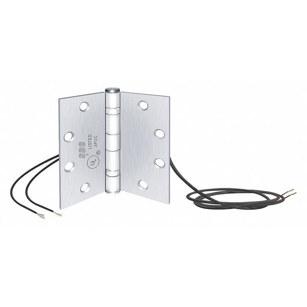 Sdc Electrified Hinge, Stainless Steel, Satin Chrome, Includes: MOUNTING HARDWARE - PTH-4Q