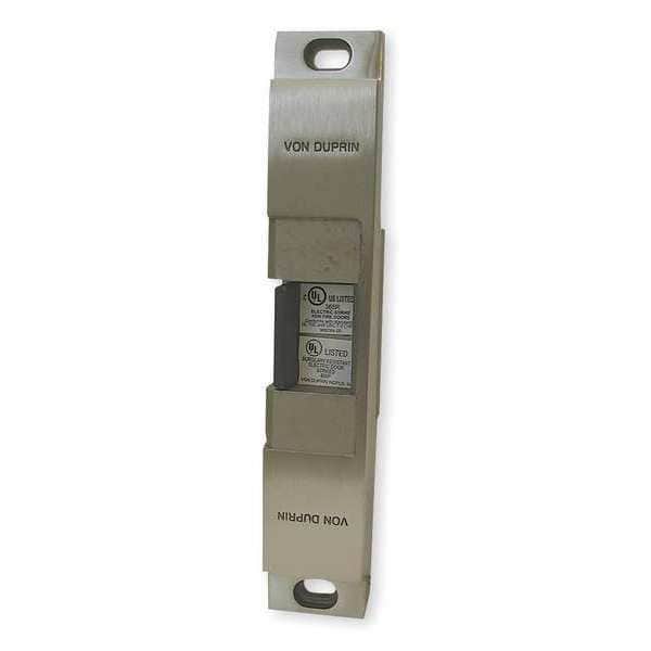Von Duprin Electric Door Strike, Stainless Steel, Satin Stainless Steel, For Use With: Rim Exit Device - 6112 24V US32D CON