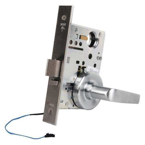 Best Mortise Lockset, Lever, 40H Ser., 40H Rose, Store, Elec. - 45HW7DEU15R626