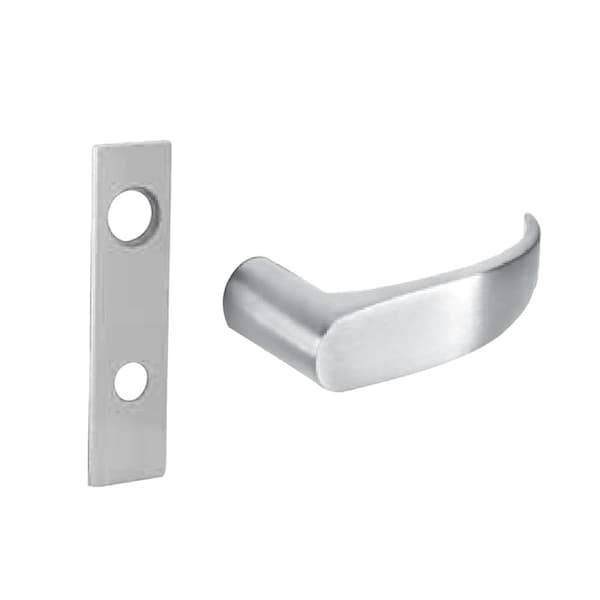 Sargent Fail Secure, 24V Electrified Mortise Lock, LW1 Escutcheon, P Lever, RX Switch, Satin Chrome - RX-8271-24V LW1P 26D