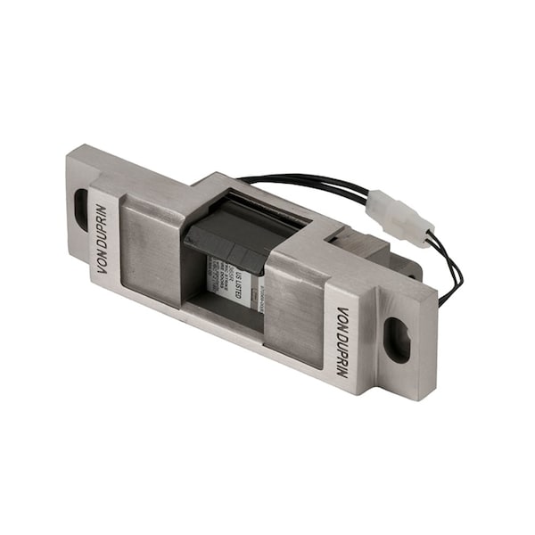 Von Duprin Grade 1 Electric Strike, Fail Secure Electrically Unlocked 24 VDC, 9-in x 1-5/8-in Faceplate, Fire - 6112 24V US10