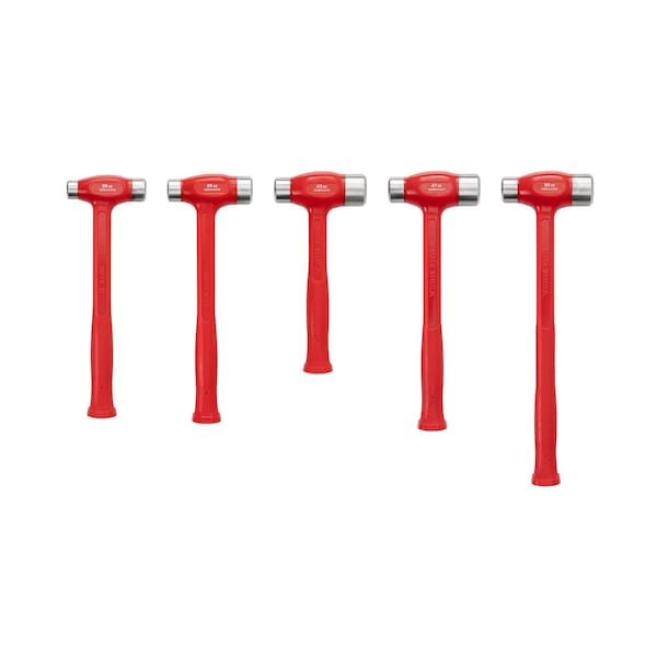 Tekton Flat Steel Face Dead Blow Hammer Set, 5-Piece (26, 36, 43, 47, 50 oz.) - HDB94002