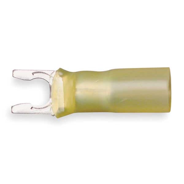 3M 12-10 AWG Heat-Shrink Locking Fork Terminal #8 Stud PK25 - MH10-8FLX